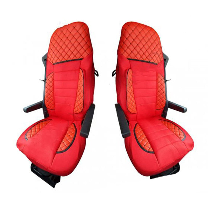 Deluxe Seat Covers suitable for DAF XF105 Euro 5 – Red, 2004–2013