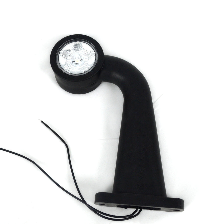 Feu de gabarit LED gauche, blanc/rouge, 12/24 V, 180×157×50 mm