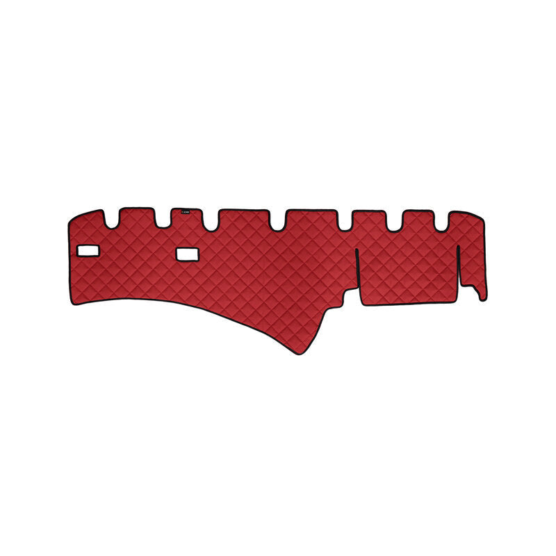 Dashboard Mat – Eco Leather, Red Stitching, suitable for Scania R 2009–2016
