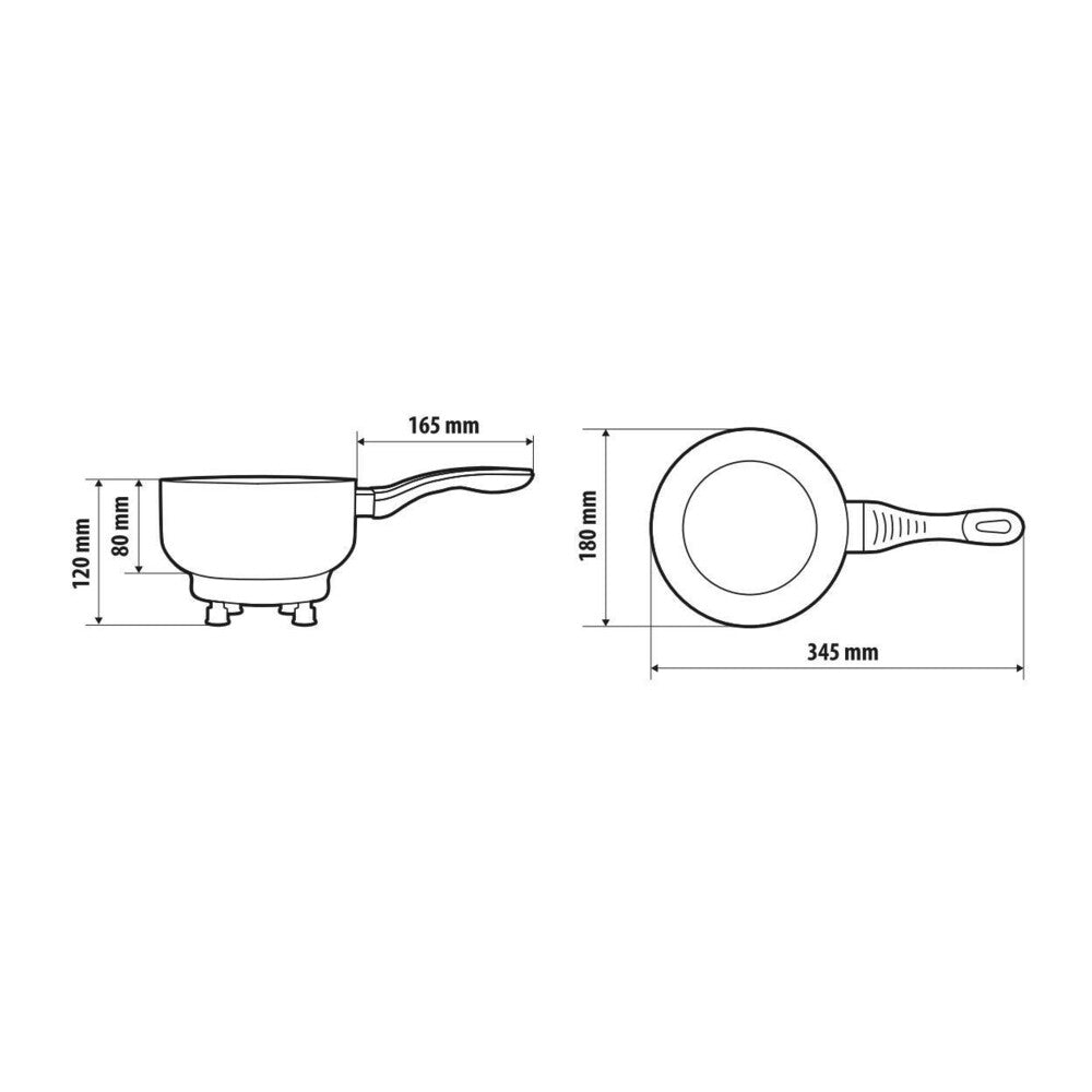 Poêle électrique 12 V – 170 W, capacité 1,9 L pour véhicules