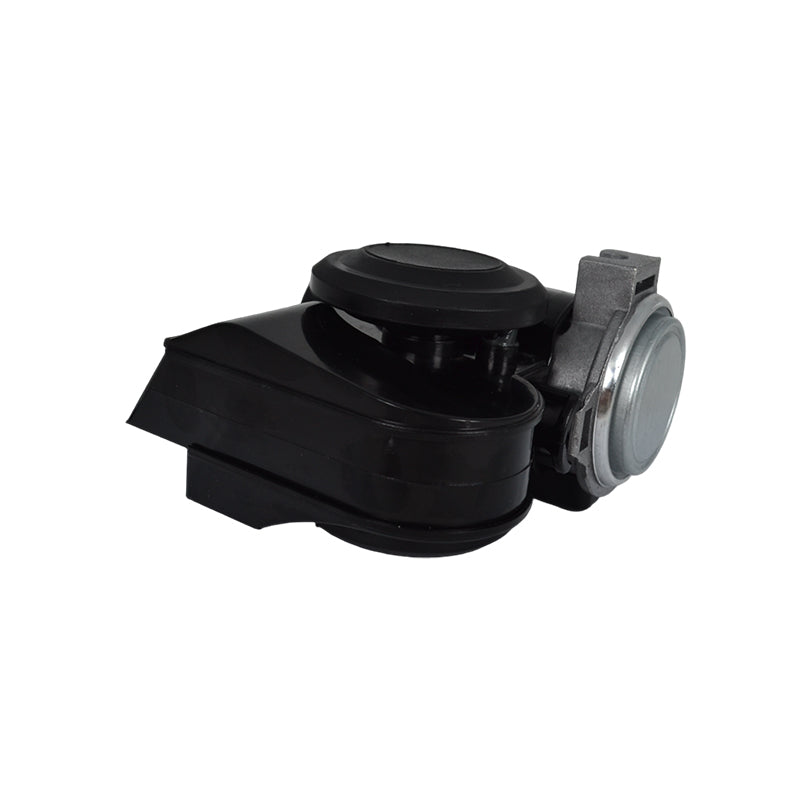 Mini Zweiklang-Druckluftfanfare mit Kompressor – 139 dB, 12 V, Schwarz