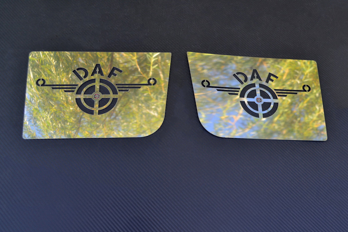 Edelstahl-Trittstufen-Dekoset – geeignet für DAF XF, Chrom-Nickel-Oberfläche