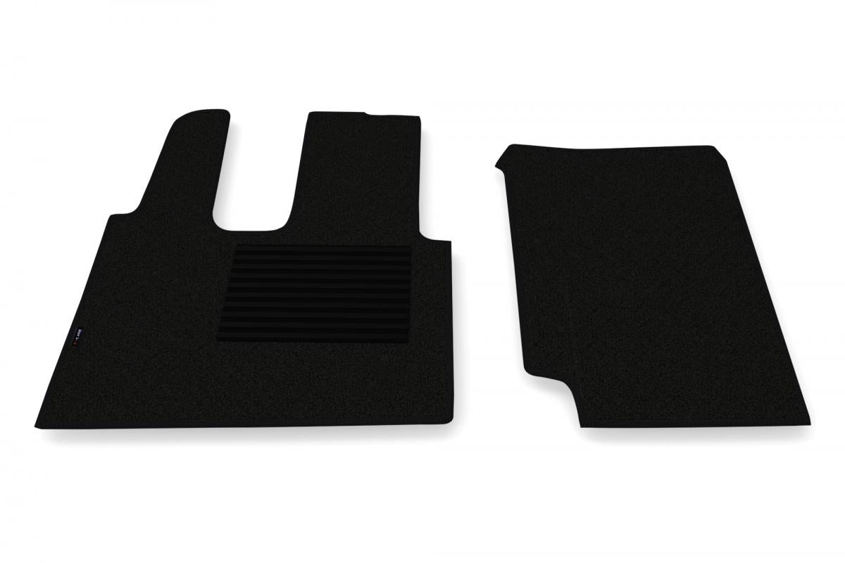 Κεντρικό σετ μοκετένιων πατακιών δαπέδου – κατάλληλο για Mercedes Actros MP4, μαύρο, 2 τεμαχίων