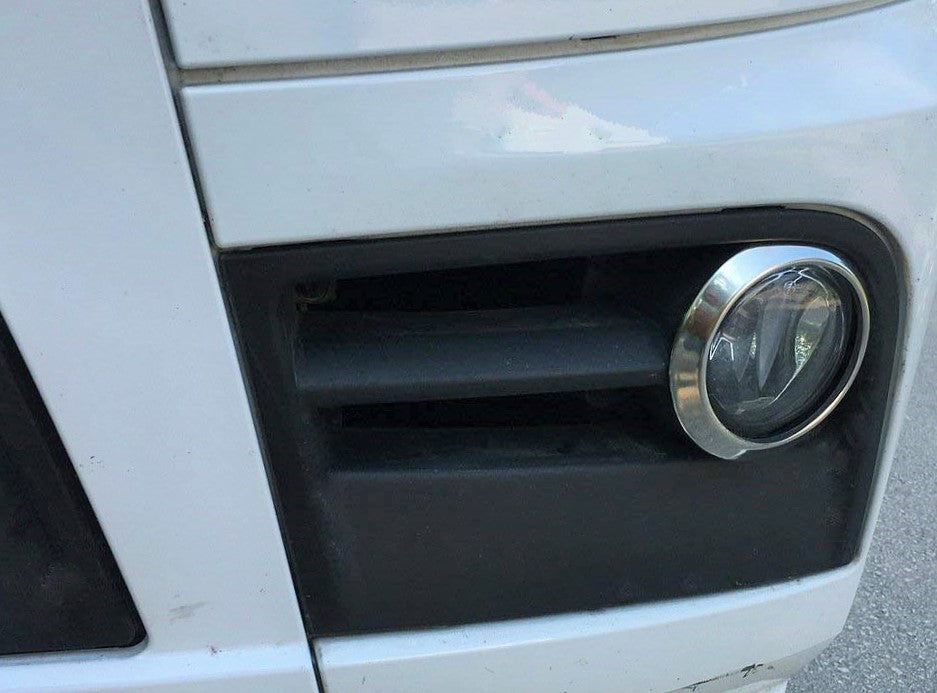 Jeu d’enjoliveurs chromés de phares antibrouillard – adapté pour Mercedes Actros MP4, acier inoxydable