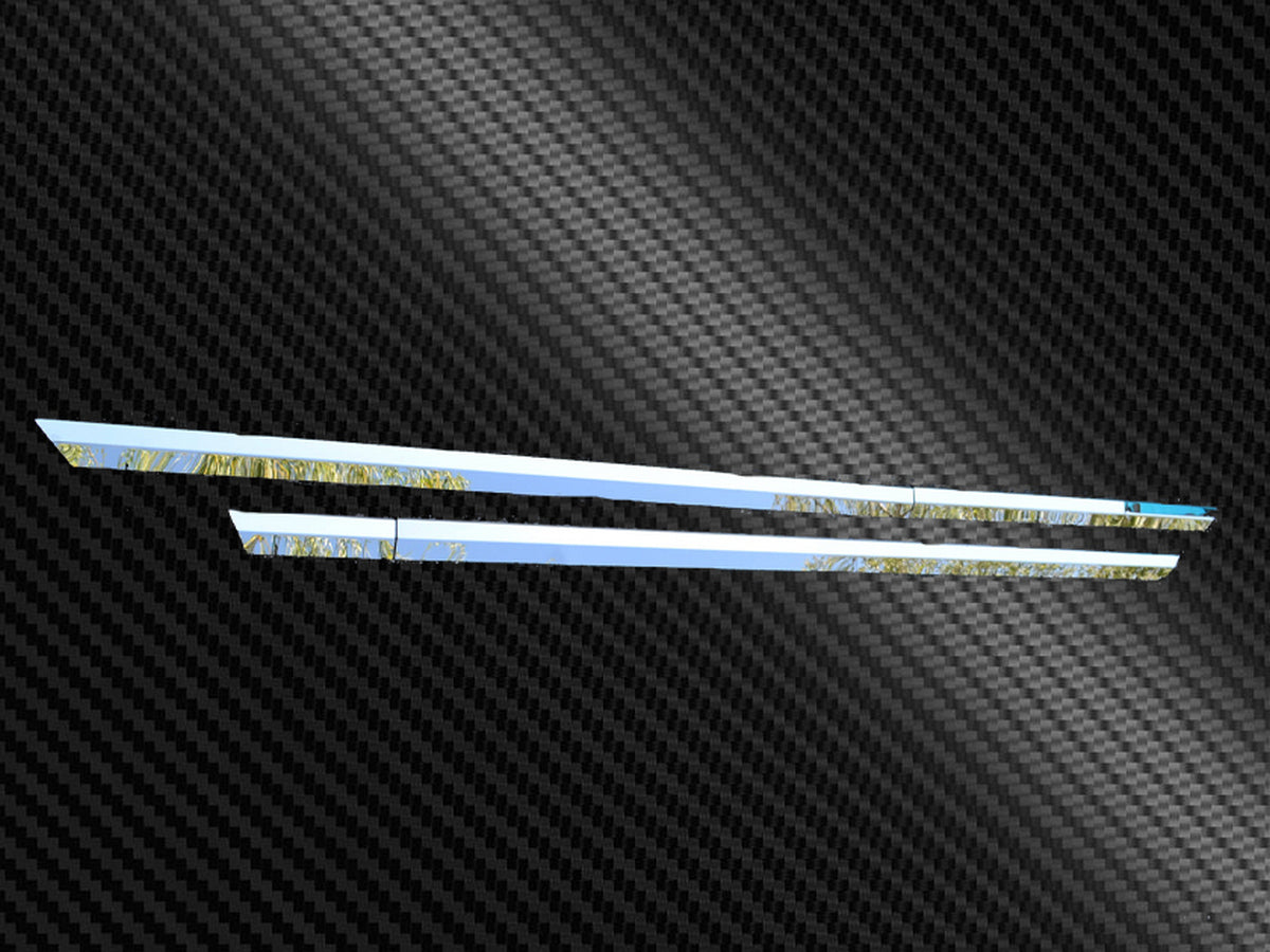 V8 Upper Side Skirt Tank Trim Kit – 4-Piece Stainless Steel Set suitable for Scania S/R NextGen