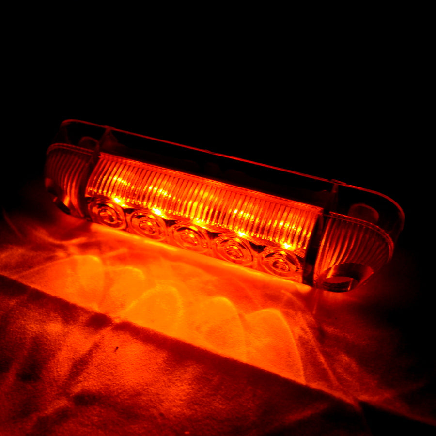 Ovales gelbes LED-Umrisslicht – 24V Markierungs- und Positionsleuchte