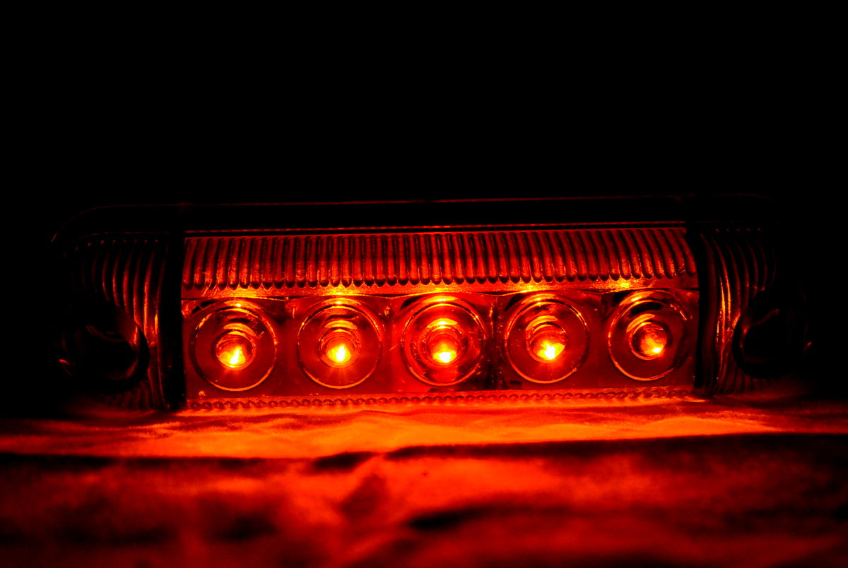 Ovales gelbes LED-Umrisslicht – 24V Markierungs- und Positionsleuchte