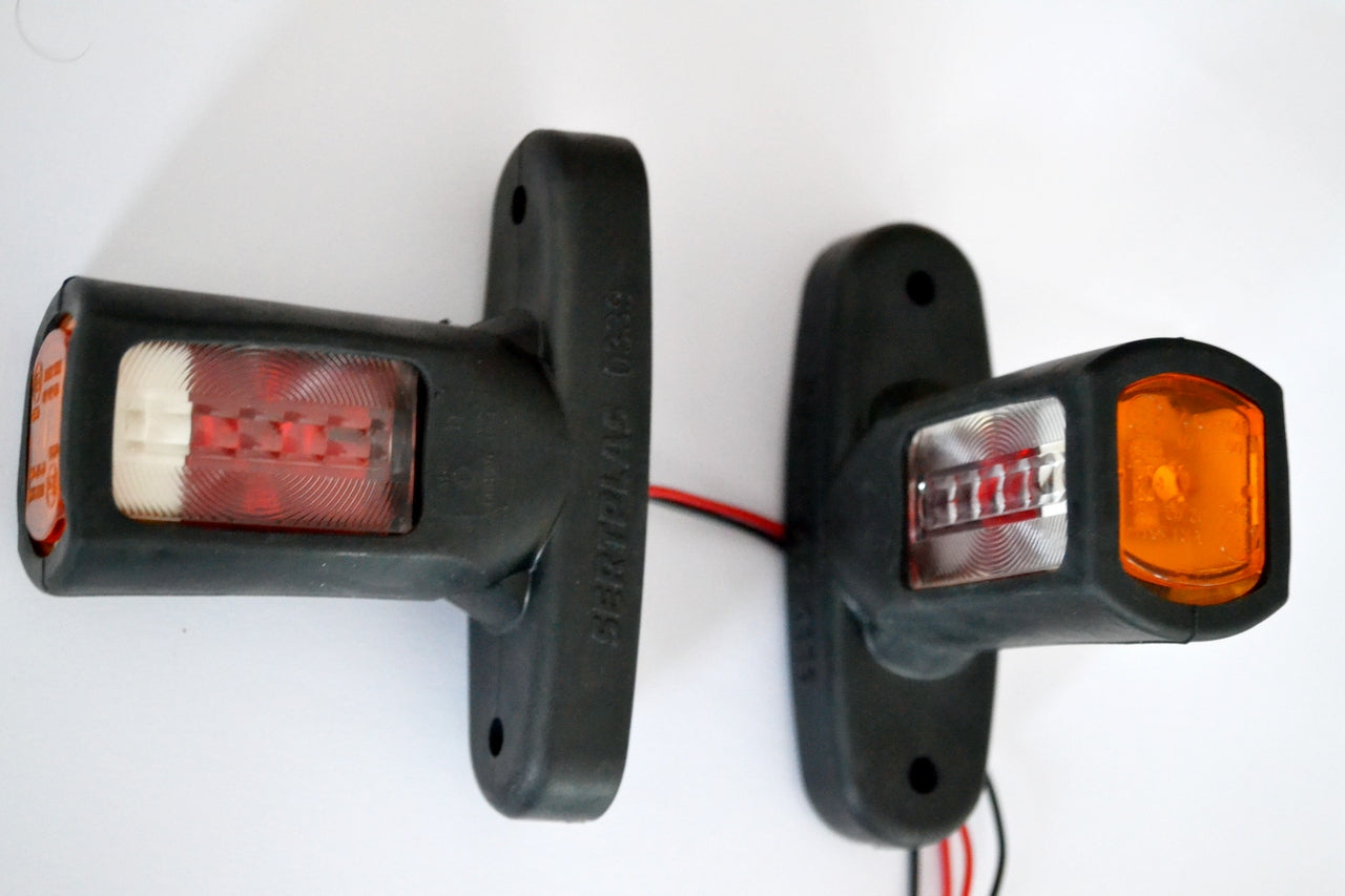 Feu de gabarit rectangulaire court à triple LED - Pièce unique