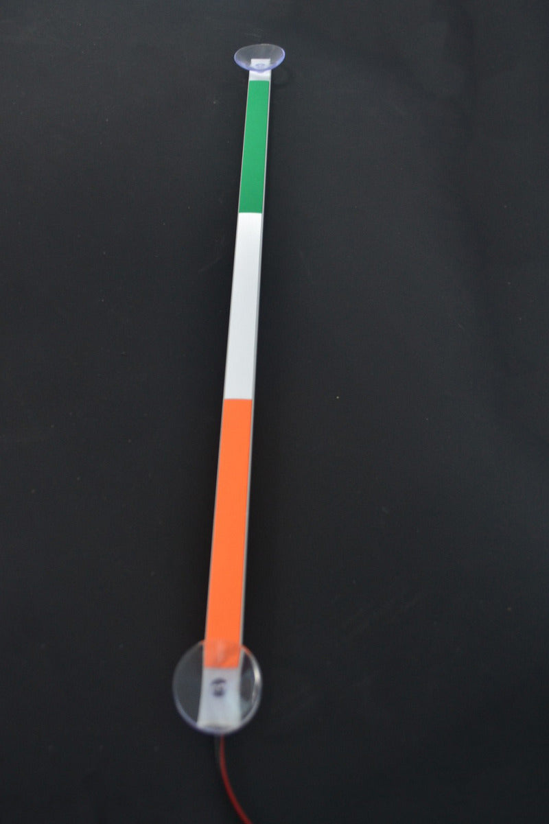 LED μπάρα φώτων – 75 cm Irish πορτοκαλί/λευκό/πράσινο 12/24 V βοηθητικό προειδοποιητικό/θέσης φως