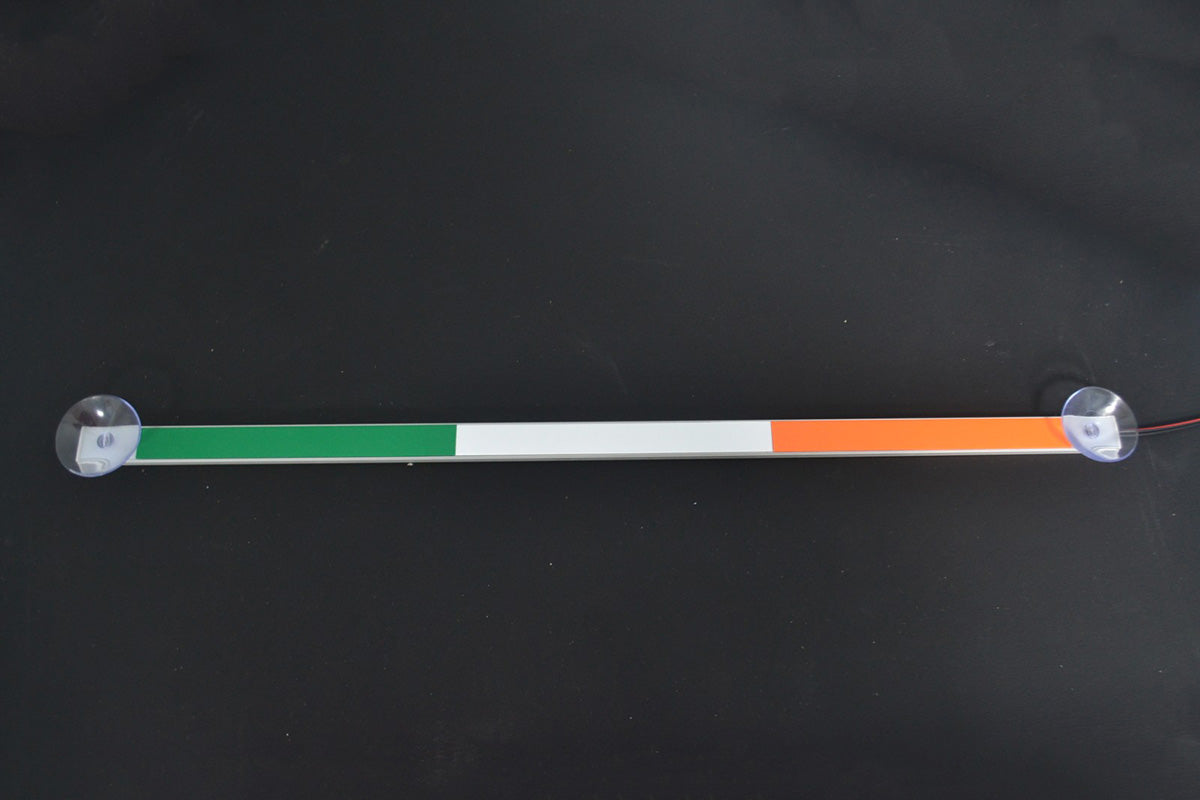 LED μπάρα φώτων – 75 cm Irish πορτοκαλί/λευκό/πράσινο 12/24 V βοηθητικό προειδοποιητικό/θέσης φως