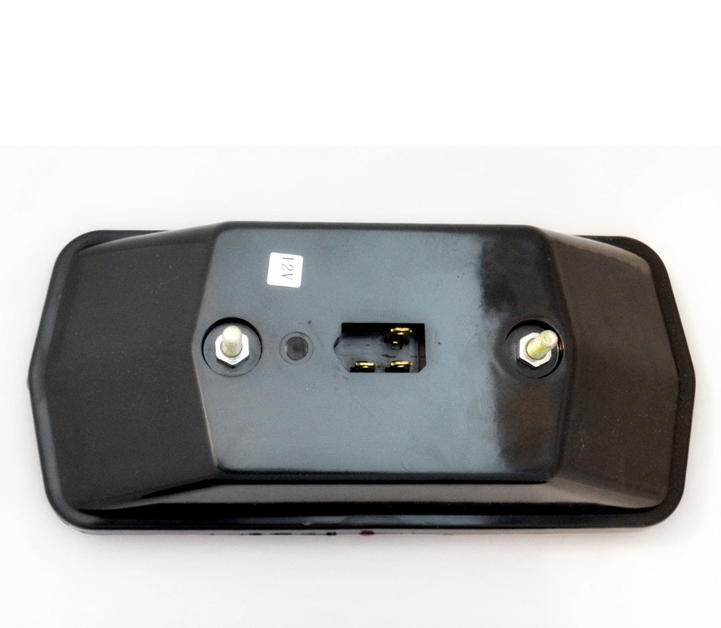 Feu arrière stop LED, 128/117 mm, 2 sections, lampe de frein arrière 12 V