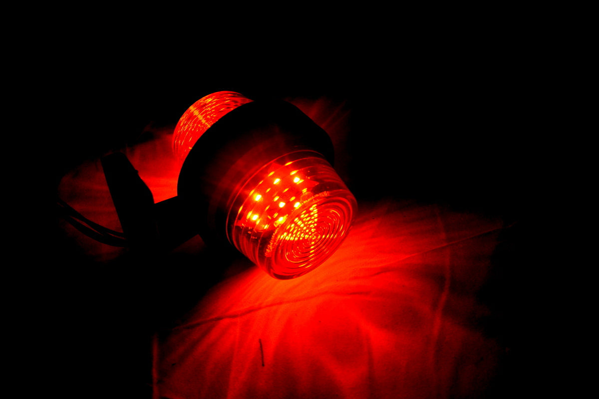 Σετ πλαϊνών φώτων θέσης LED short horn, κίτρινο/κίτρινο, 12/24V, 110 x 80 x 90 mm, βάση 75 mm