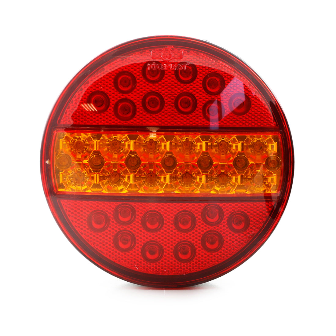 LED Rear Combination Hamburger Lamp, 24V, Red/Yellow, 140 x 40 mm