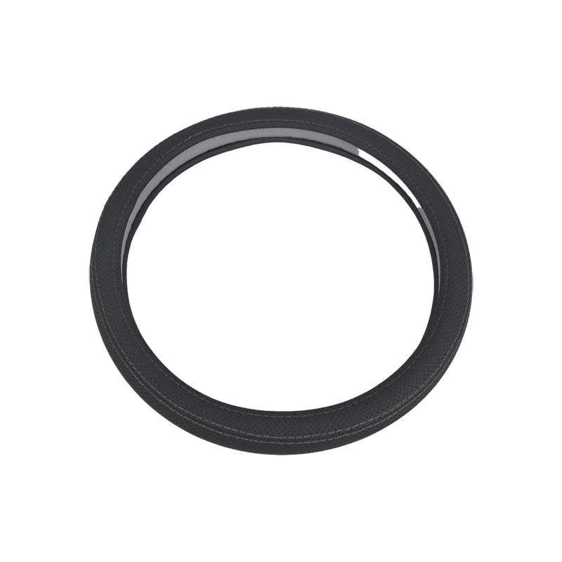 Γκρι δερμάτινο κάλυμμα τιμονιού – Μεσαίο μέγεθος M