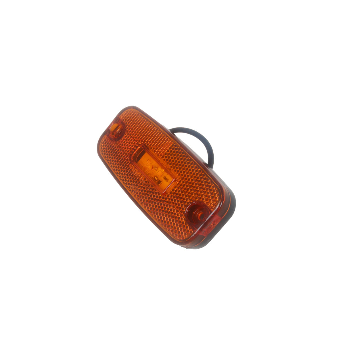 Yellow LED Side Marker Light suitable for Krone – 3 Diodes, 110 x 50 x 11 mm, 75 mm Mounting Centers
