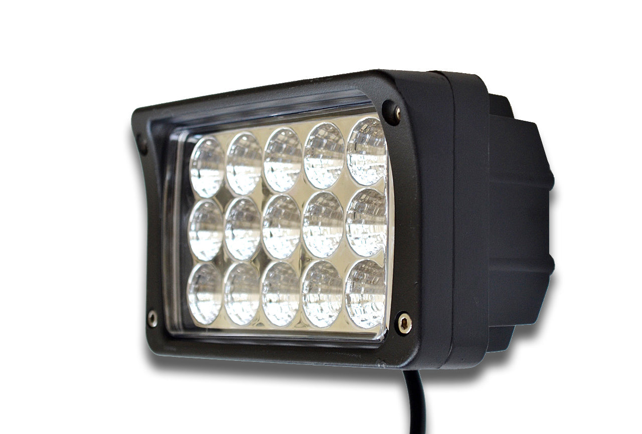 Projecteur de travail à LED rectangulaire – 45 W, 15×3 W LED Epistar, corps en aluminium