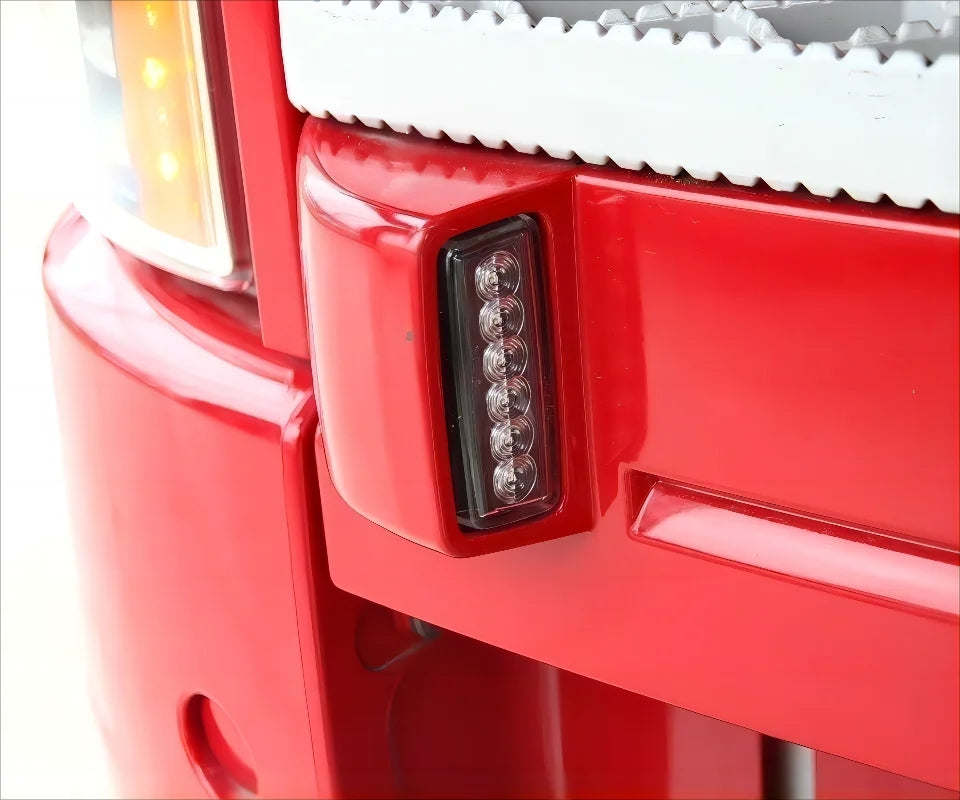 Страничен габарит и мигач, подходящ за Scania S/R/G (след 2016 г.) – прозрачен корпус, кехлибарена светлина, OEM 1928063, комплект 2 бр.