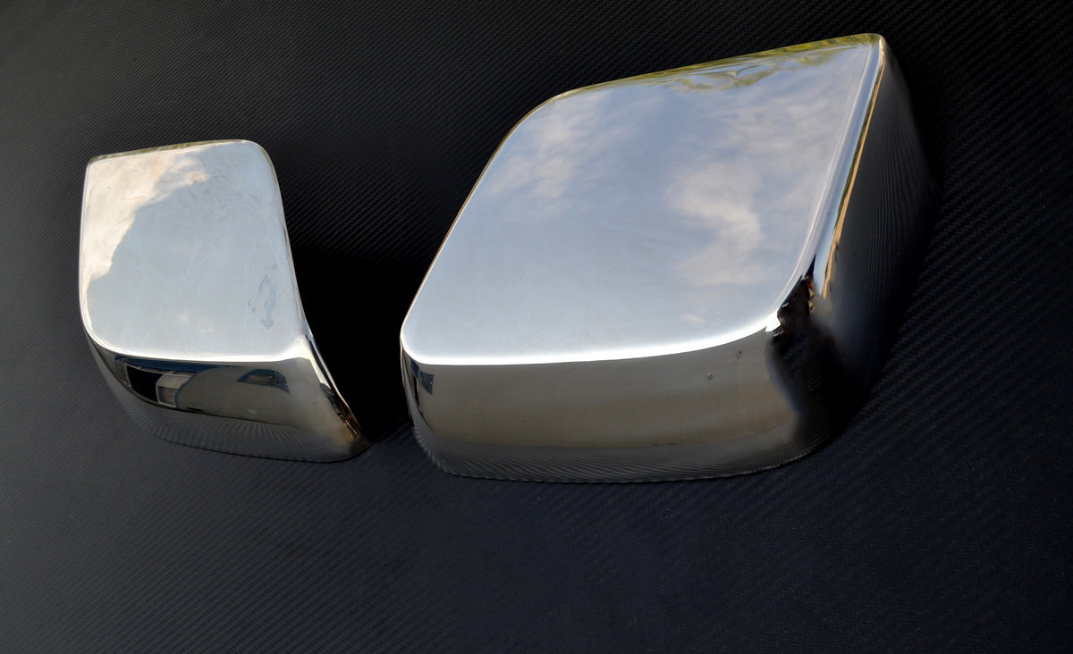 Décoration 3D de coin inférieur de rétroviseur – Jeu 2 pièces en acier inoxydable, adapté pour Mercedes Actros MP4