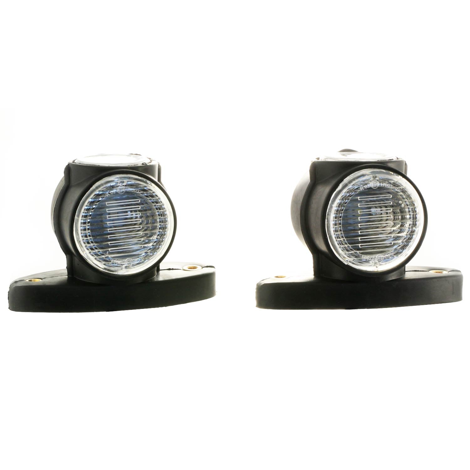 Троен къс LED габаритен контурен фар, 24V, 80×65×54 mm, червен/бял/жълт, кабелно свързване за товарни автомобили и ремаркета