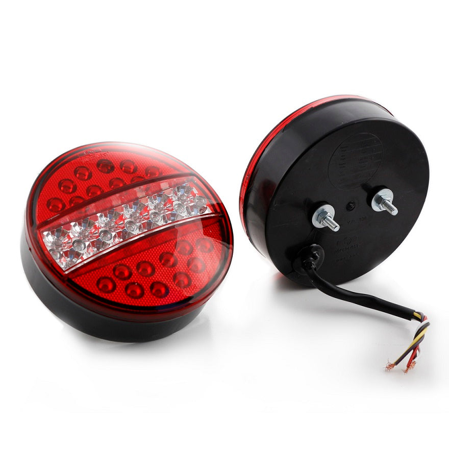 Πίσω φωτιστικό σώμα LED πολλαπλών λειτουργιών, κόκκινο/λευκό, 24V, 140 x 40 mm