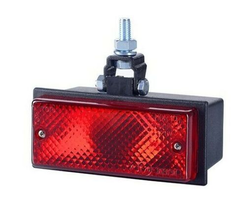 Feu antibrouillard arrière avec cabochon rouge, modèle à ampoule, 134 x 50 x 71 mm, montage supérieur