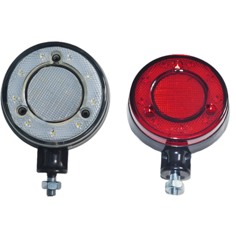 LED мигачи за огледала червено/бяло 12/24V, комплект 2 бр. външни габаритни лампи