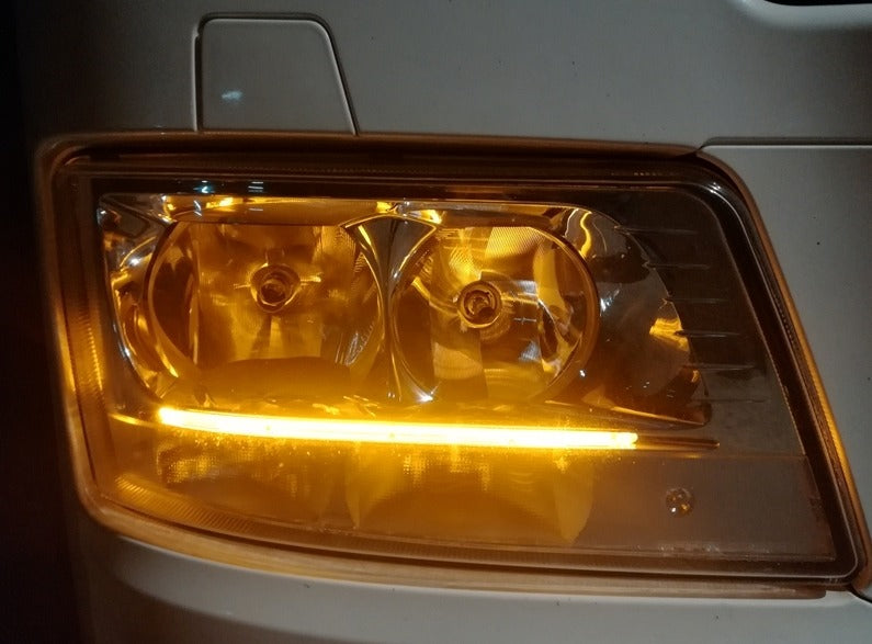 Κίτρινο σετ μονάδων LED DRL – κατάλληλο για MAN Euro 6 φορτηγά, 2018–2020