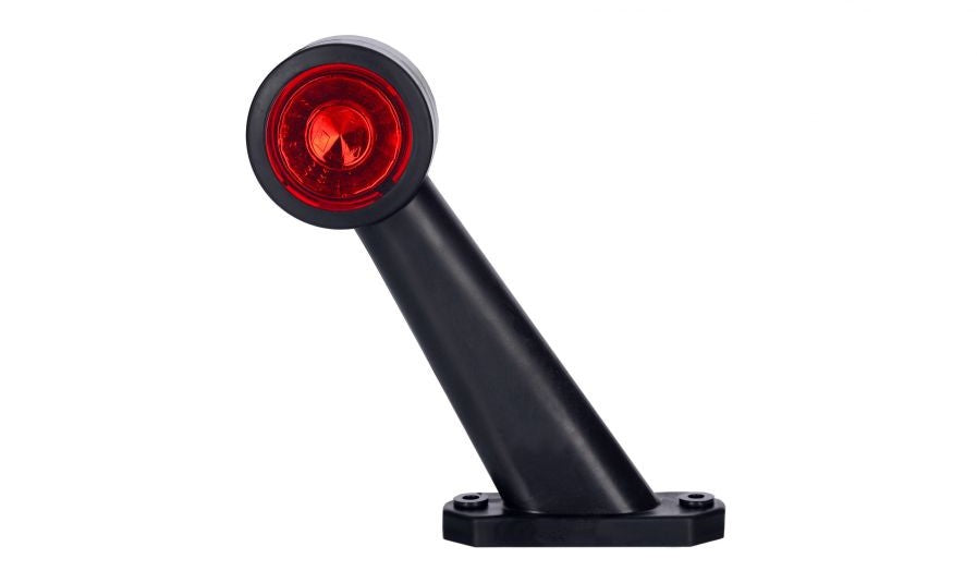 Feu de gabarit LED long incliné rouge/blanc 12/24 V côté droit