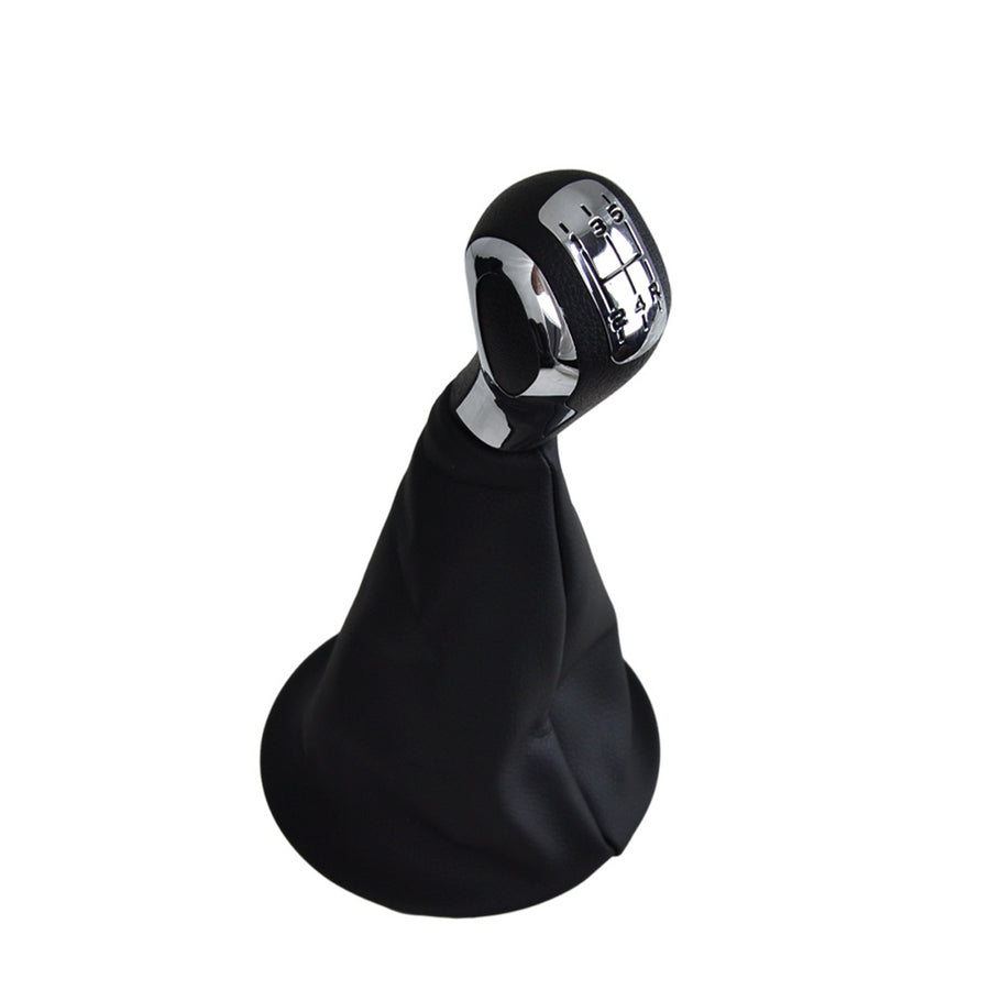 Pommeau de levier de vitesse avec soufflet et embase – 5 vitesses, noir pour Peugeot 307/308/408 et Citroen C2