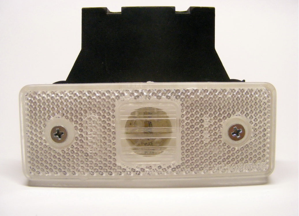 White LED Side Marker Light, 12/24 V, 4 LEDs, 110×42×6 mm