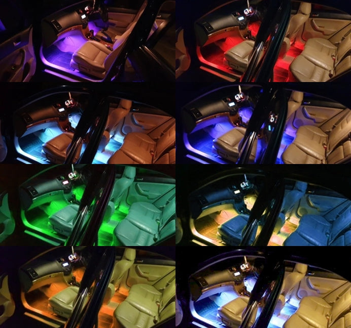 Комплект вътрешно RGB LED плафони с дистанционно управление