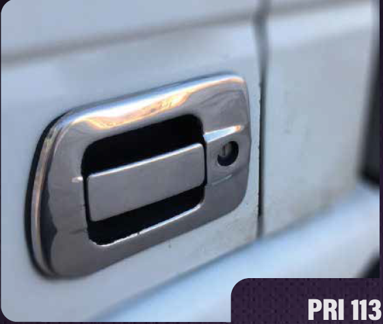 3D Embossed Door Handle Set – suitable for Iveco, Set of 4