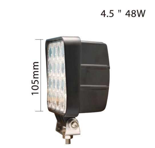 LED-Arbeitsscheinwerfer – 48 W, 16 LEDs, Aluminiumgehäuse