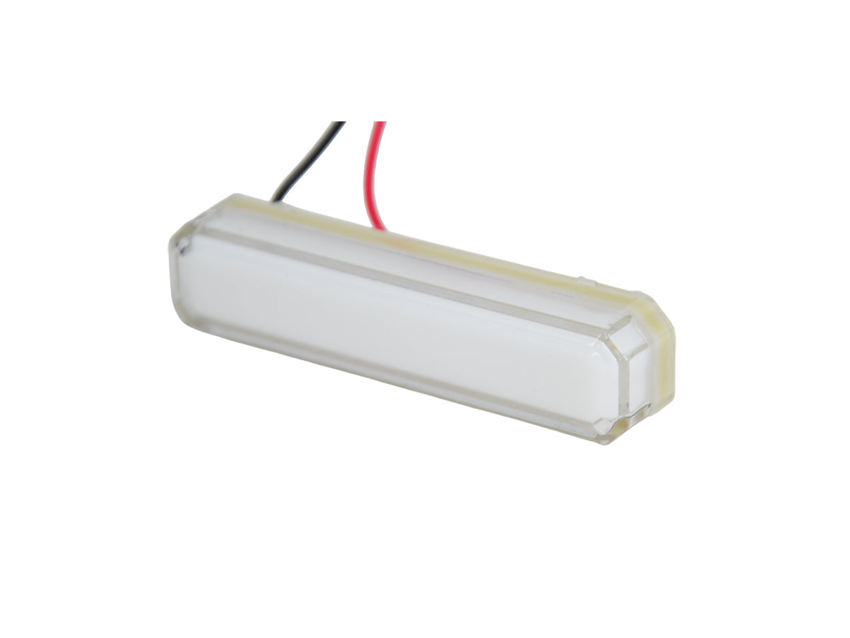 Feu de gabarit à LED néon blanc, 12/24 V à clipser, vis invisible, 80 x 20 x 20 mm