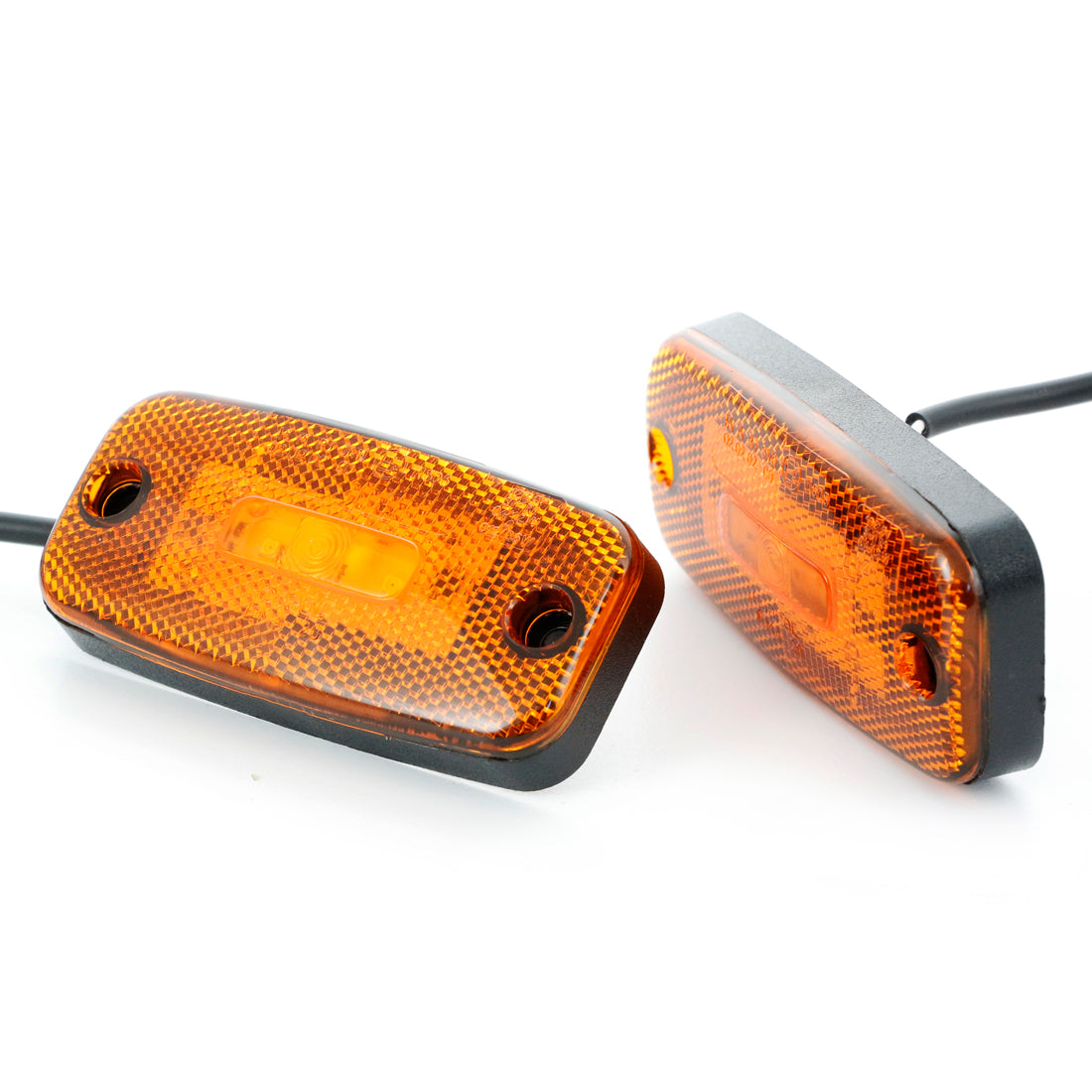 LED Side Marker Light – Yellow, 3 Diodes, 12/24V, suitable for Krone