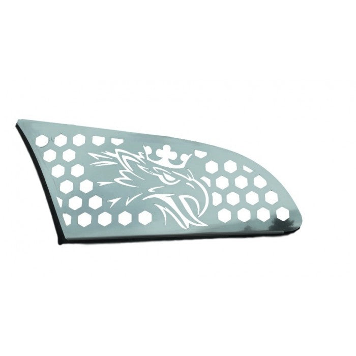 Декоративен комплект от неръждаема стомана с LED, подходящ за Scania R/P 2010–2016 – синя светлина, 24V, комплект 2 броя