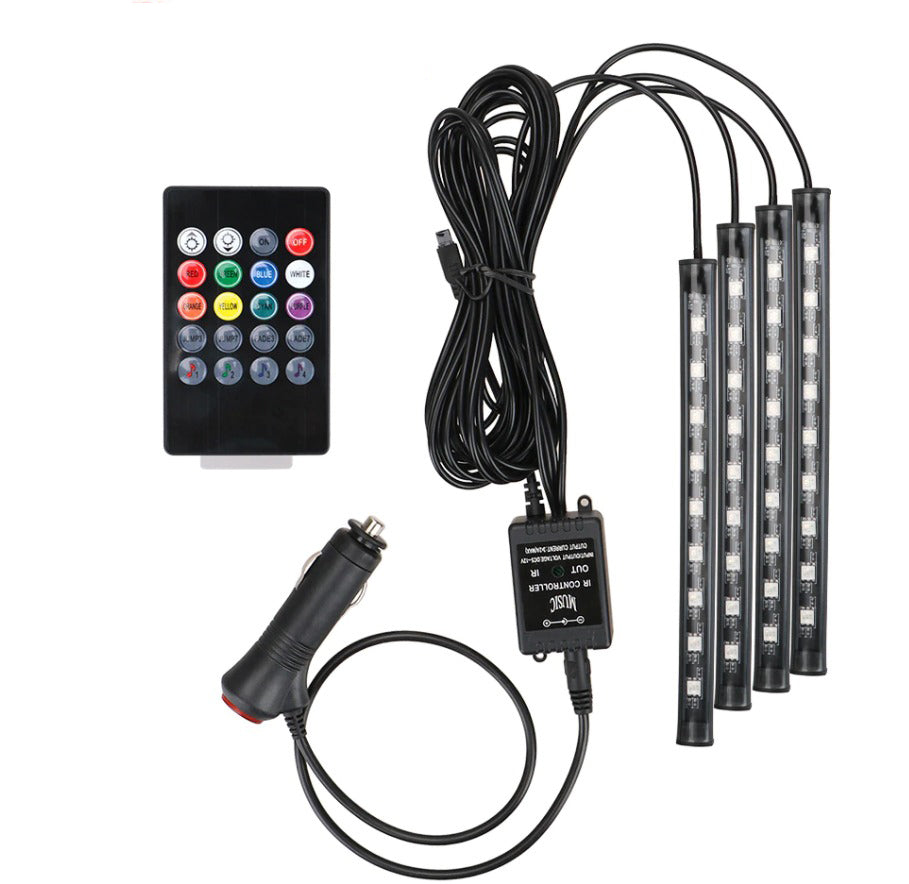 Комплект вътрешно RGB LED плафони с дистанционно управление