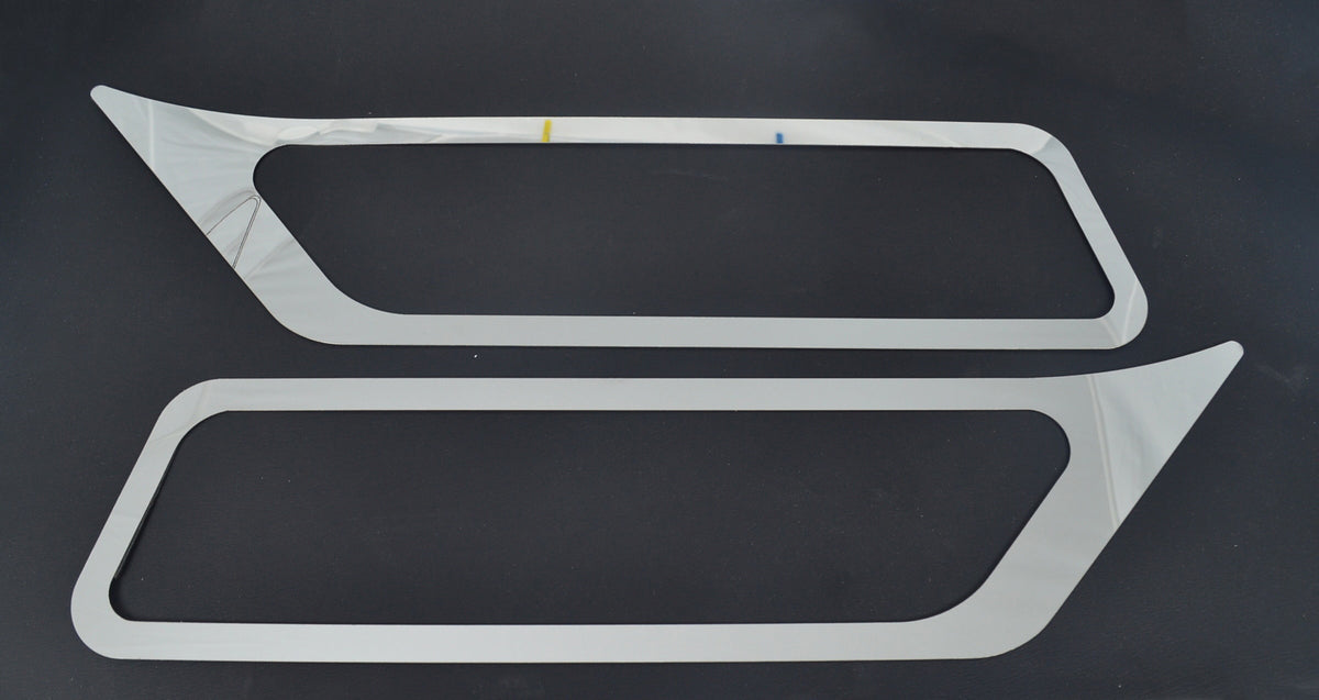 Nebelscheinwerfer-Einfassungsblenden – 2-teiliger Satz aus Edelstahl, geeignet für MAN TGX 2021+