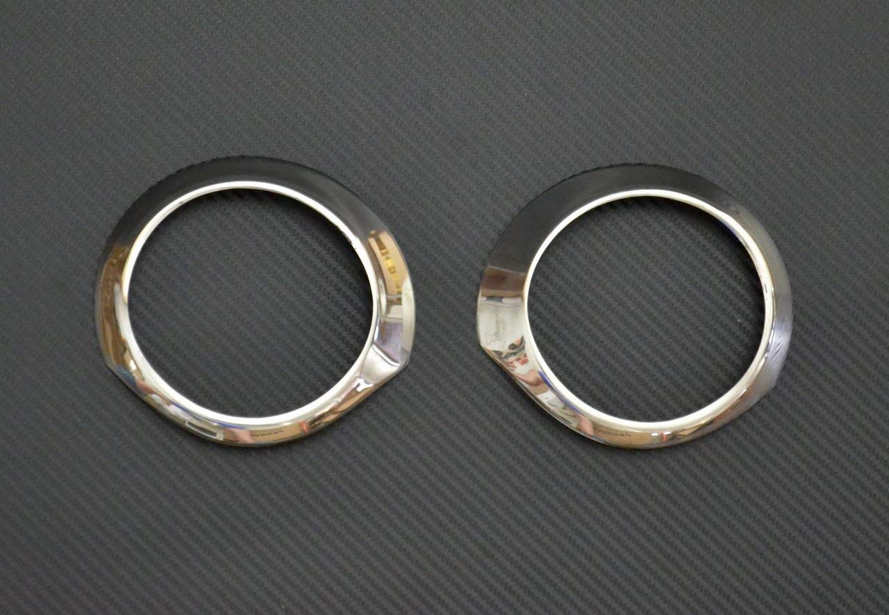 Jeu d’enjoliveurs chromés de phares antibrouillard – adapté pour Mercedes Actros MP4, acier inoxydable