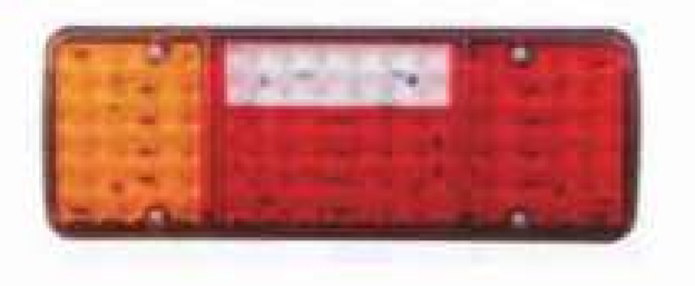 Linke LED-Rückleuchte 12 V 92 LEDs 340 x 125 x 25 mm für Lkw, Anhänger, Wohnwagen, Vans und Busse