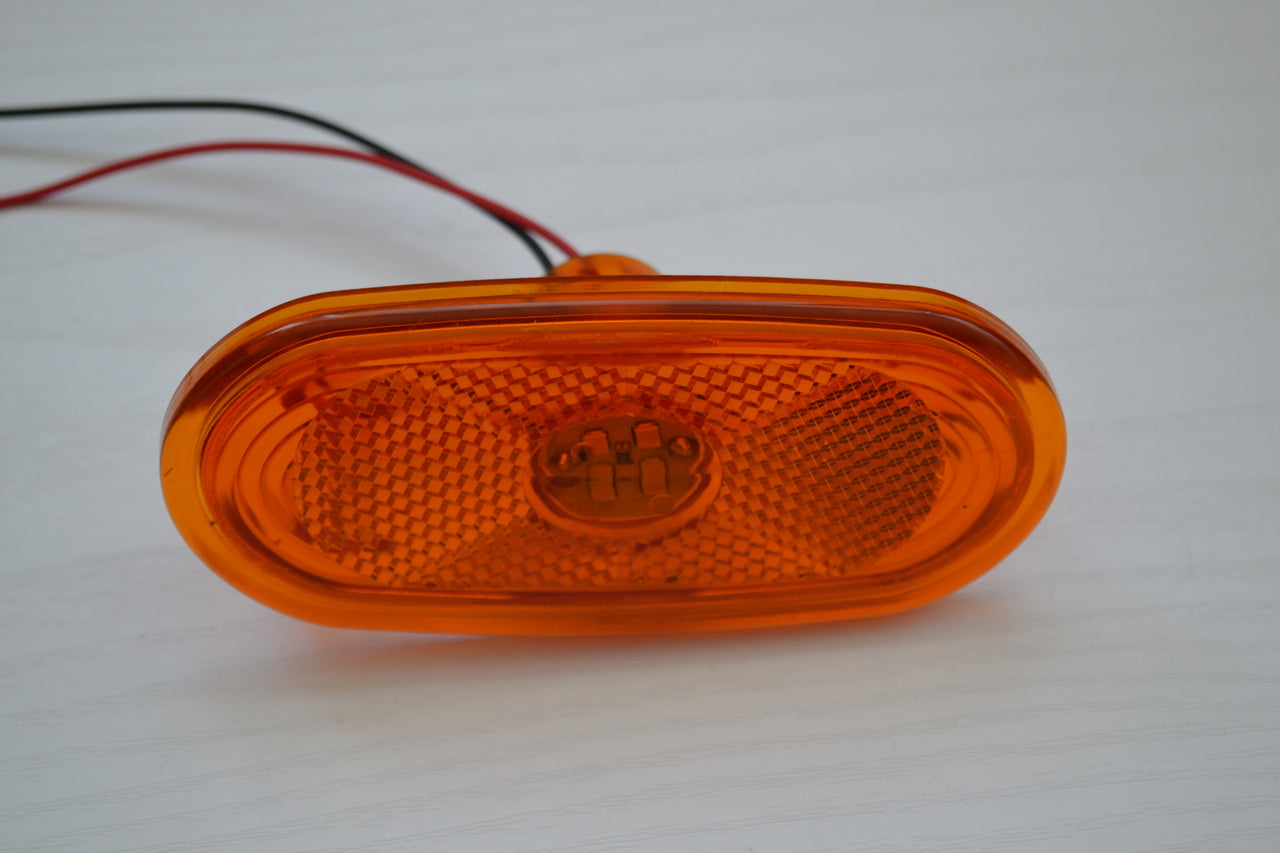 LED Side Marker Light – suitable for Mercedes Sprinter and VW Crafter, 12/24V, Amber Lens, 105 x 47 mm