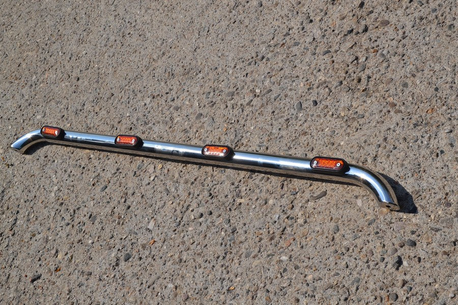 Arceau de toit universel avec 4 feux de gabarit intégrés, inox 60 mm