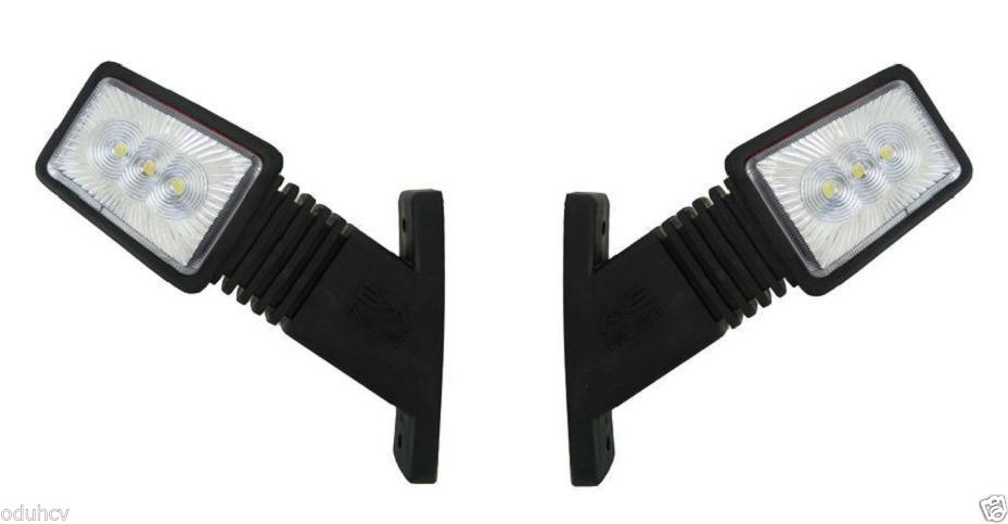 LED трапецовиден наклонен габарит – бял и червен