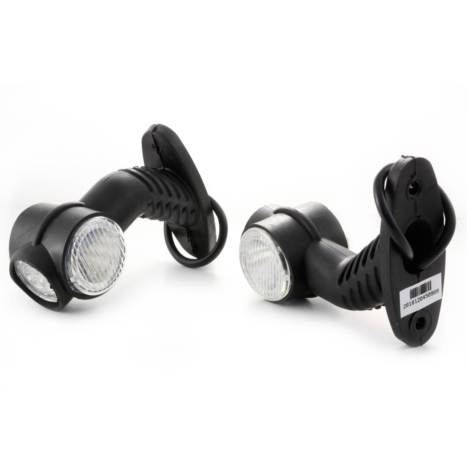 Τριπλό γωνιακό πλαϊνό φως θέσης LED, 24 V, 137 x 130 x 40 mm, τριπλόχρωμο πλαϊνό φως θέσης LED για φορτηγά οχήματα και ρυμουλκούμενα