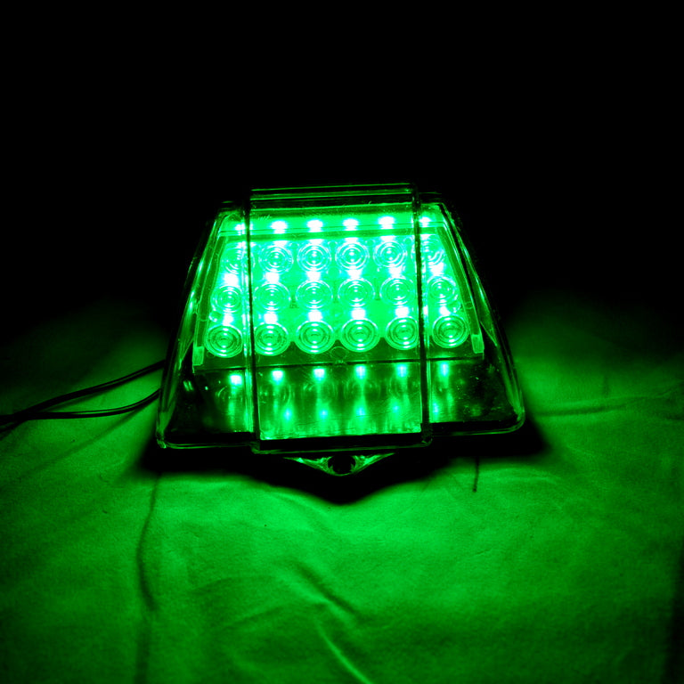 Plafonnier LED adapté pour Volvo – vert, 18 diodes, lot de 2