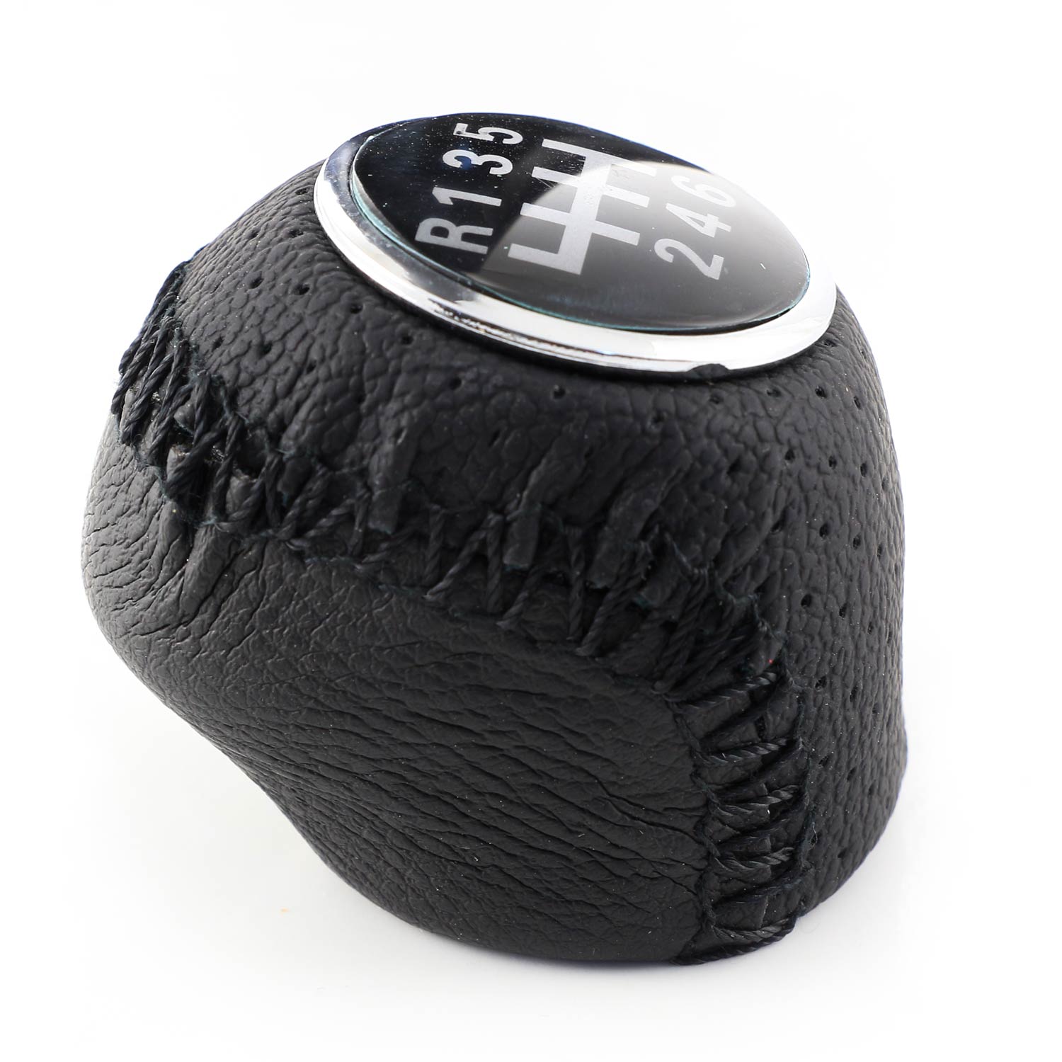 Pommeau de levier de vitesses – adapté pour Fiat Ducato 2007–2017, 6 vitesses, cuir noir, marche arrière avant la 1ère