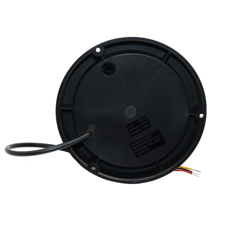 LED Amber Beacon, 16W, 12–24V, 6 Flash Patterns, Permanent Mount, IP65