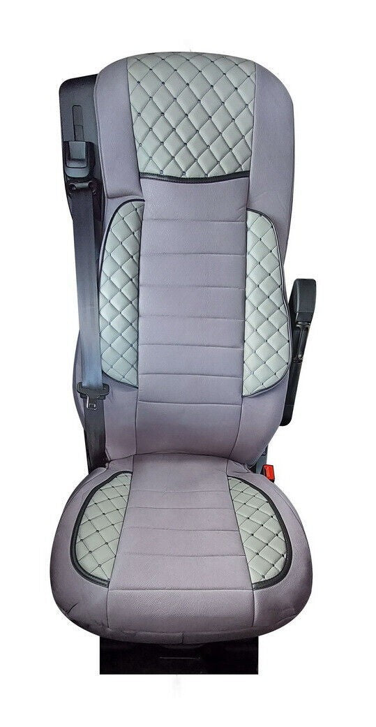 Deluxe Seat Covers – suitable for Mercedes Actros MP2/MP3, Grey, 2004–2015