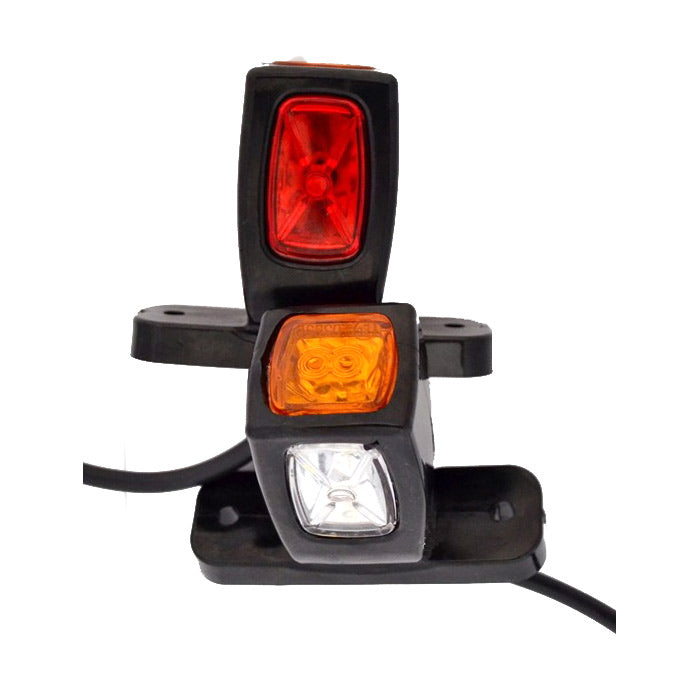 Dreifach-LED-Rechteckhornleuchte – 8 cm Zusatzmarkierungsleuchte