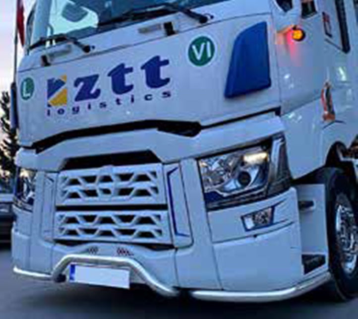 Sous pare-chocs Bull Bar – 3 parties, 60 mm, inox, adapté pour Renault T Series